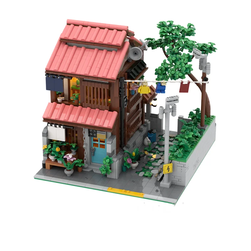 2521pcs MOC The Alley Home Modulared Model Building Blocks Christmas Gift Architecture Toy Assemble DIY Idea Brick Kids Birthday