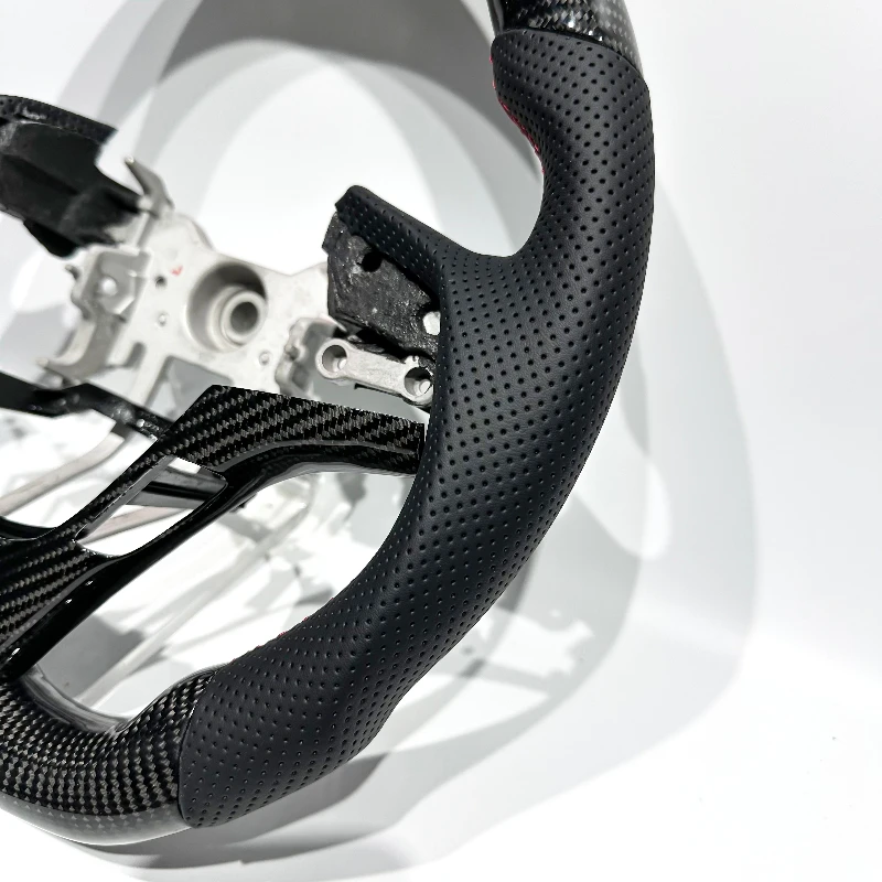 

Haute Couture Accesorios Para Auto Carbon Fiber Leather Car Steering Wheel For Hyundai Genesis Coupe Quality New 2010-2016