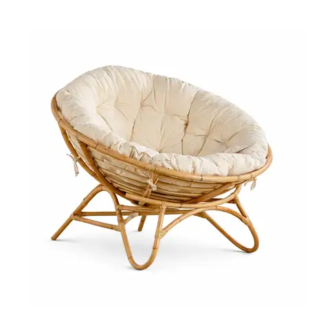 #Bohemian Rattan Papasan Chair Home Furniture for Living Room and Bedroom Leisure Chairs Outdoor Park Reclining Vietnam