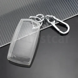 Transparent TPU Smart Remote Key Bag Shell for HYUNDAI Genesis G70 G80 EQ900 G90 Car Key Case Fob Cover Protector