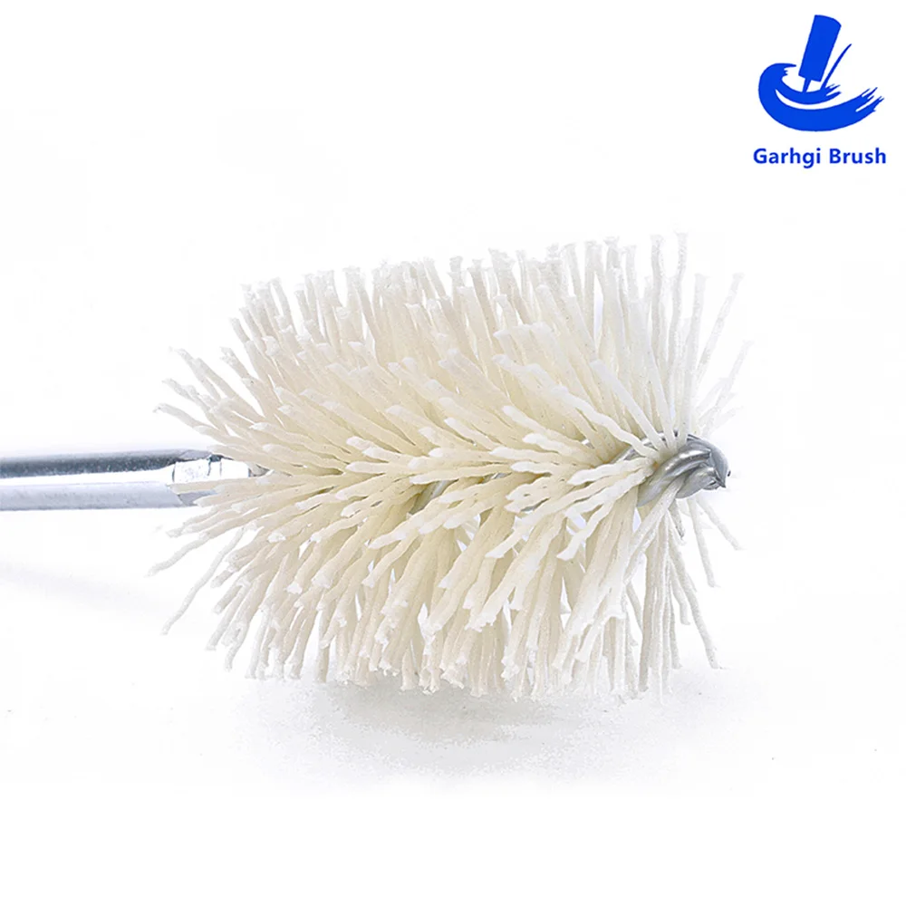 Spazzole per tubi in nylon abrasivo in ceramica Diametro interno Crosshole Sbavatura Preparazione superficiale Rimozione ruggine Lucidatura Pipeline Power Drills