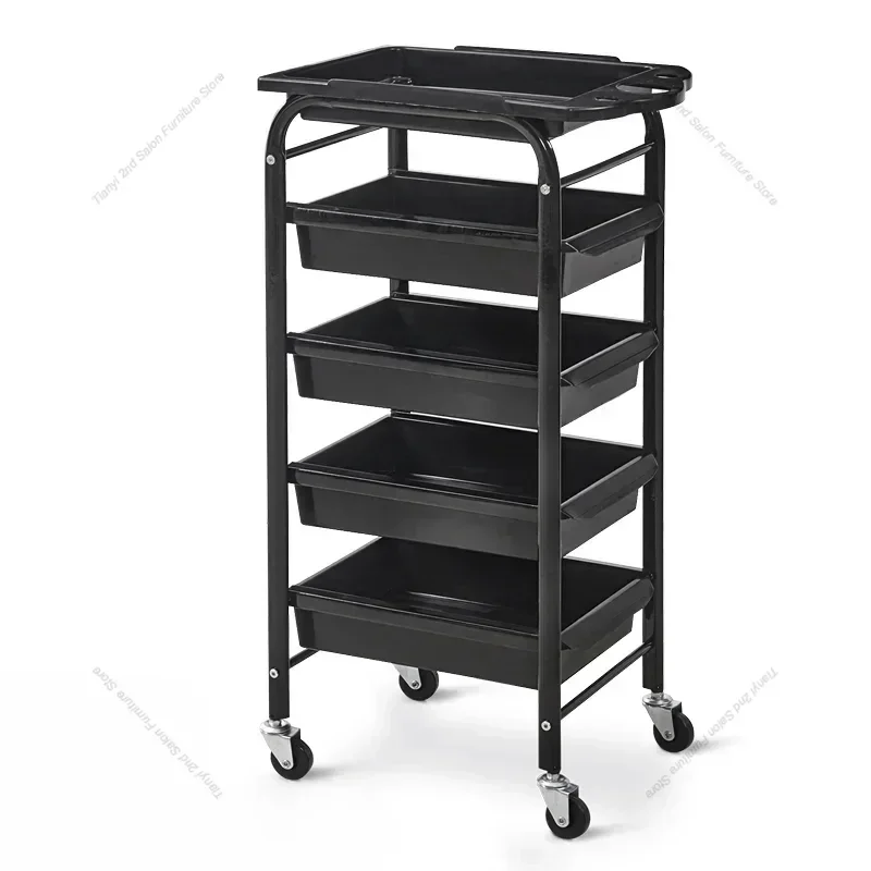 

Multifunctional Italian Style Simplicity Trolley Storable Barber Shop Modern Trolley Designer Furniture Pousser Un Chariot HBSC