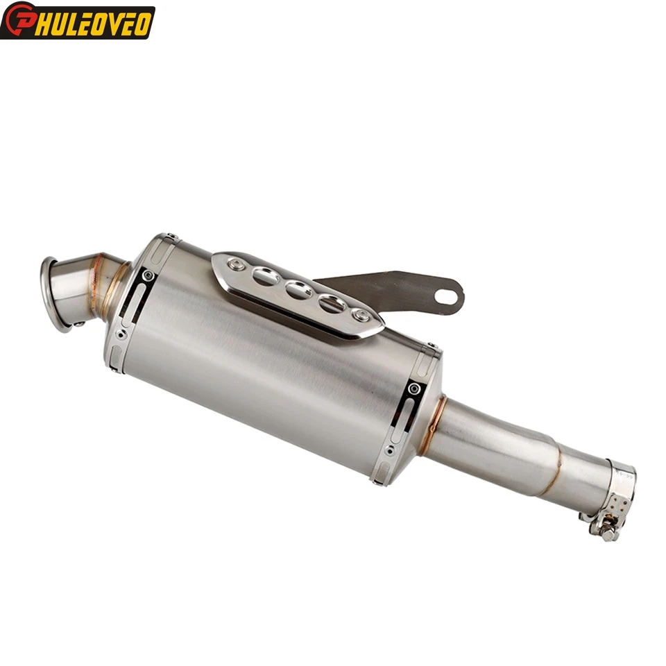 Para Triumph Scrambler 400X 2024-2025 Slip-on tubo de conexión de Escape de motocicleta silenciador de Moto tubo medio