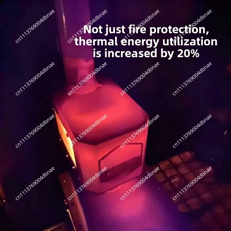 Wood Stove Floor View Chimney Transfer and Expansion Platform