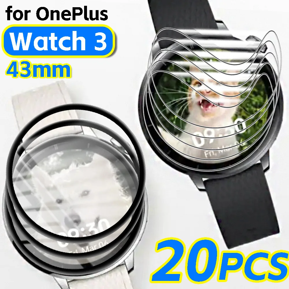 Гидрогелевая пленка, композитная пленка, защитные пленки для экрана OnePlus Watch 3, 43 мм, HD, защитная пленка от царапин для OnePlus Watch 3, 43 мм