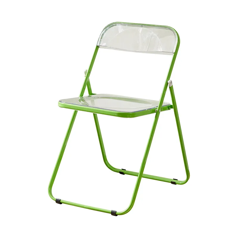 Folding chair acrylic dining chair Internet celebrity  store photo chair makeup stool