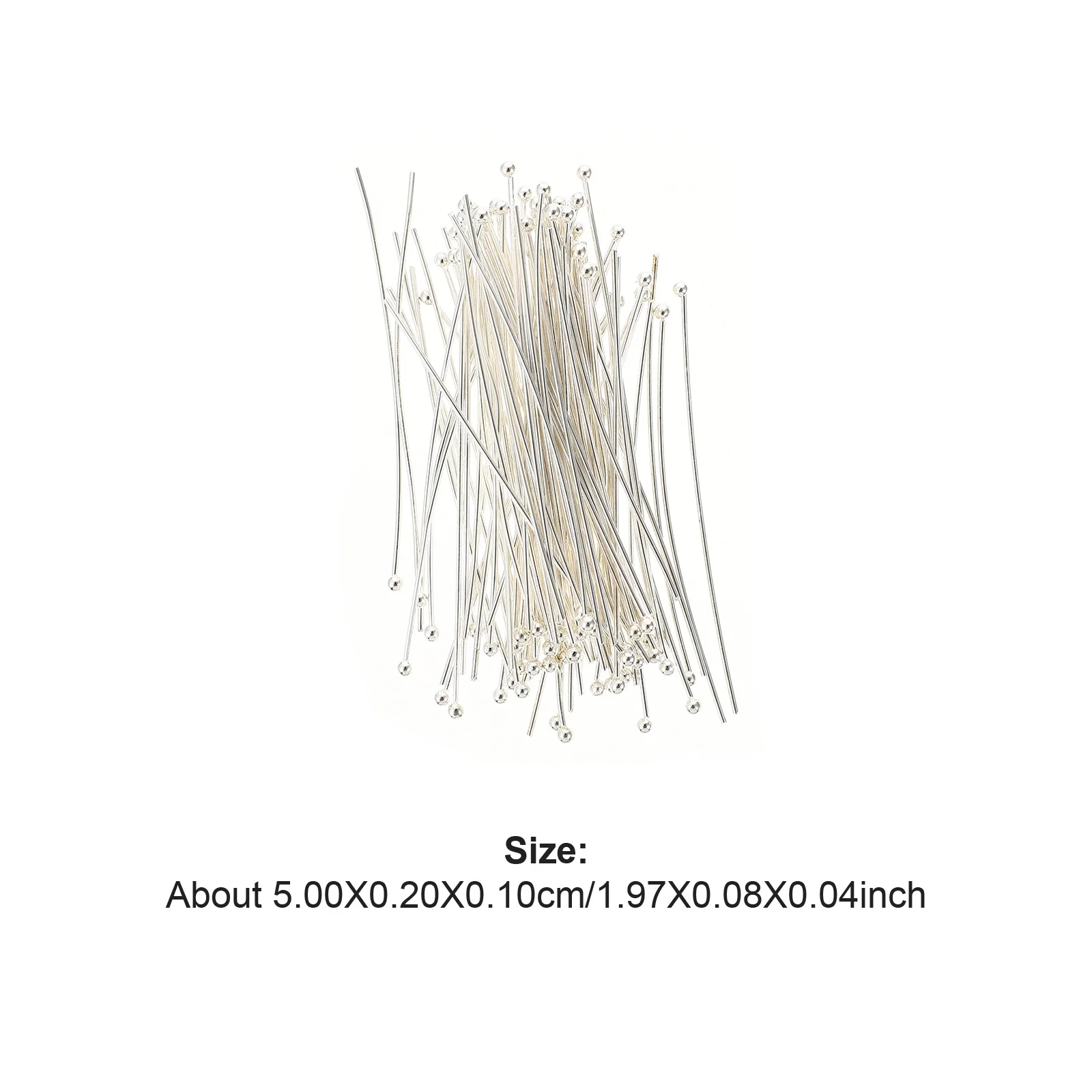 200 Stuks Hoge Kwaliteit Bal Nietstiften voor DIY Sieraden Kralen Pins Glad Oppervlak Veilig te Gebruiken Crafting Armband Nietstiften