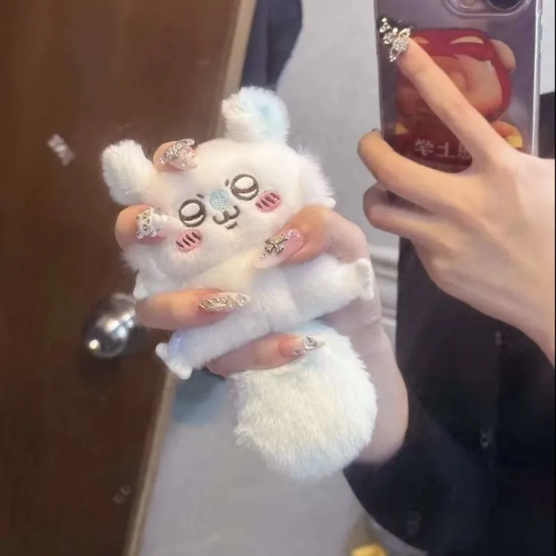 

MINISO Chiikawa Momonga Plush Pendant Anime Backpack Accessories Kawaii Doll Desktop Decorations Hanging Ornaments Cute Girl New