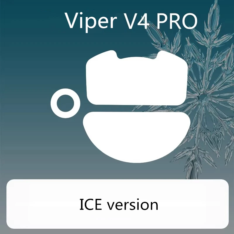 1 Set Meow Gaming Gear Ultraglide Mouse Skates For Razer Viper V4 PRO Brake Control Silence Speed Feet ICE Mice Glides PTFE