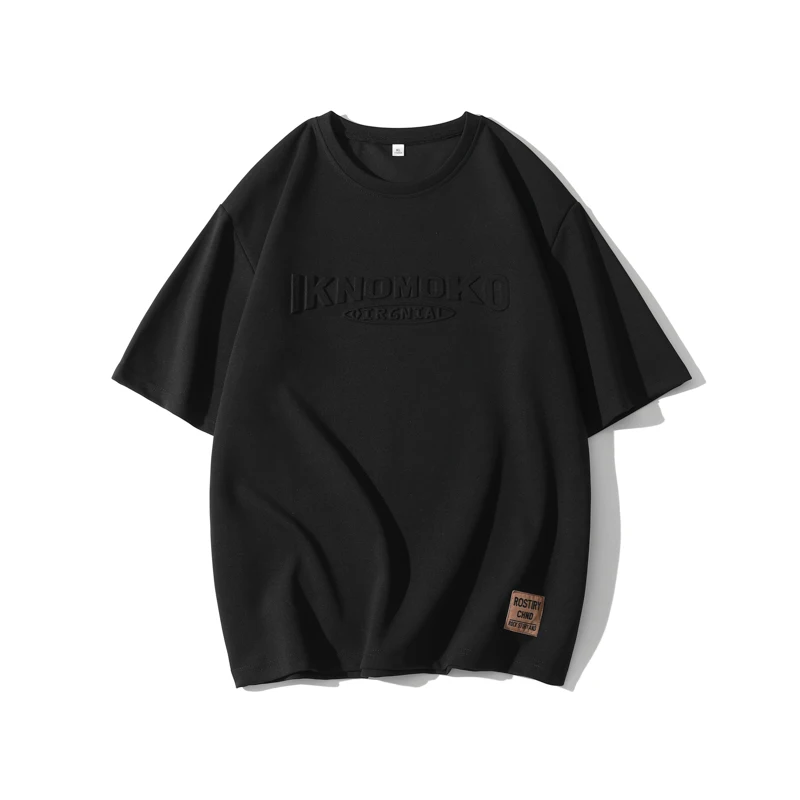 8XL Summer Men\'s T Shirt 2024 Retro Street Trendy Mens Loose Hip Hop Short Sleeve Casual Print Mens Streetwear Top Tees