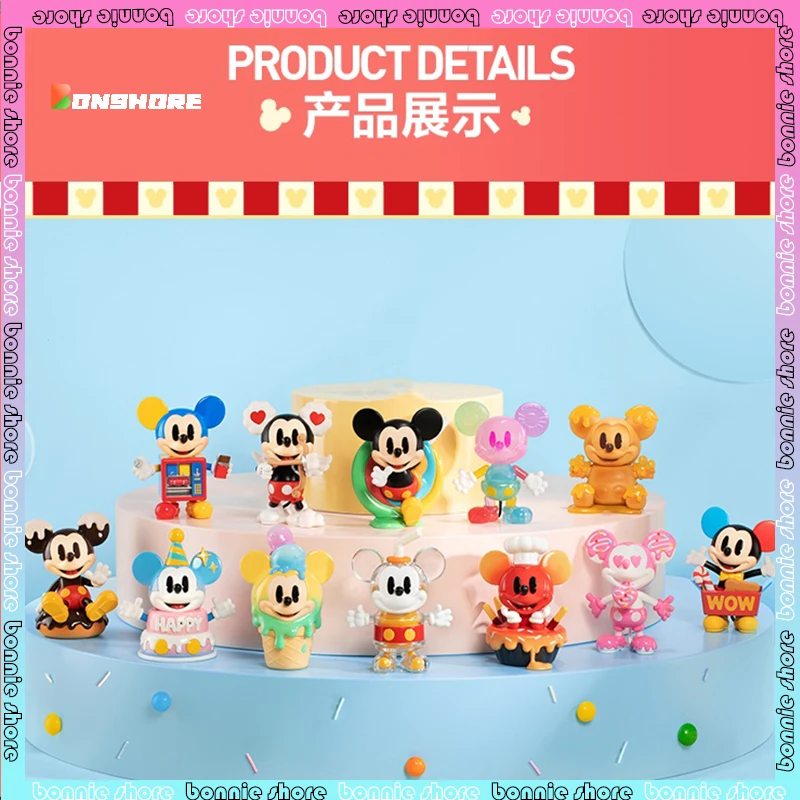 Popmart Disney Mickey Mouse Children'S Boundless Series Blind Box Cute Mickey Anime Figure Lucky Box Child Birthday Toy Gift