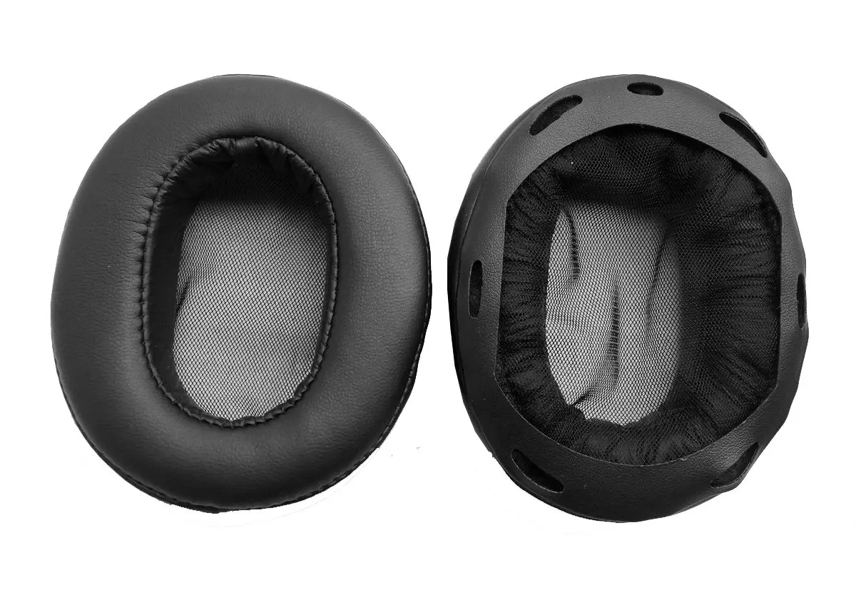ヘッドフォン用レザークッション修理部品,黒のヘッドホンパッド,Sony MDR-1ABT, MDR-1ANC, MDR-1A, MDR-1ADAC, MDR-1A, MDR-1A, 1ペアと互換性があります