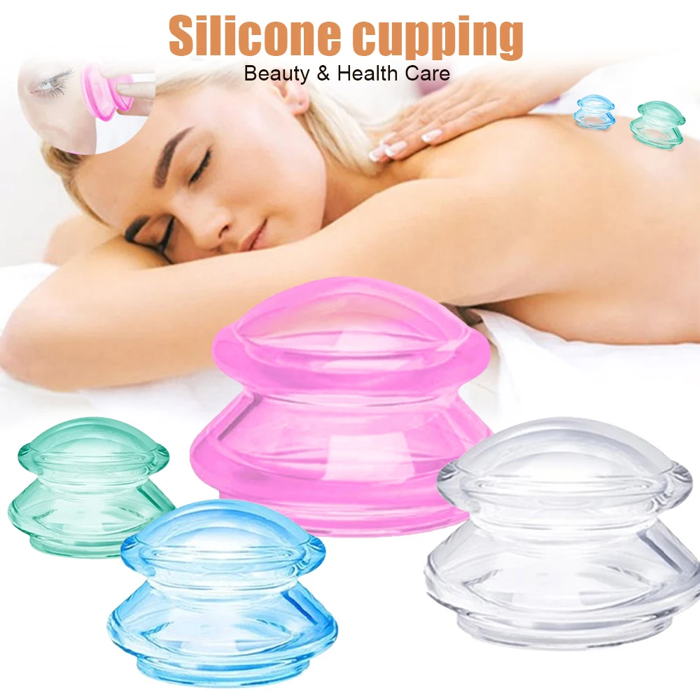 1Pcs Silicone Massage Body Cups Anti Cellulite Suction Cup Chinese Vacuum Cuppings Massager for Face Skin lifting Body Relaxtion