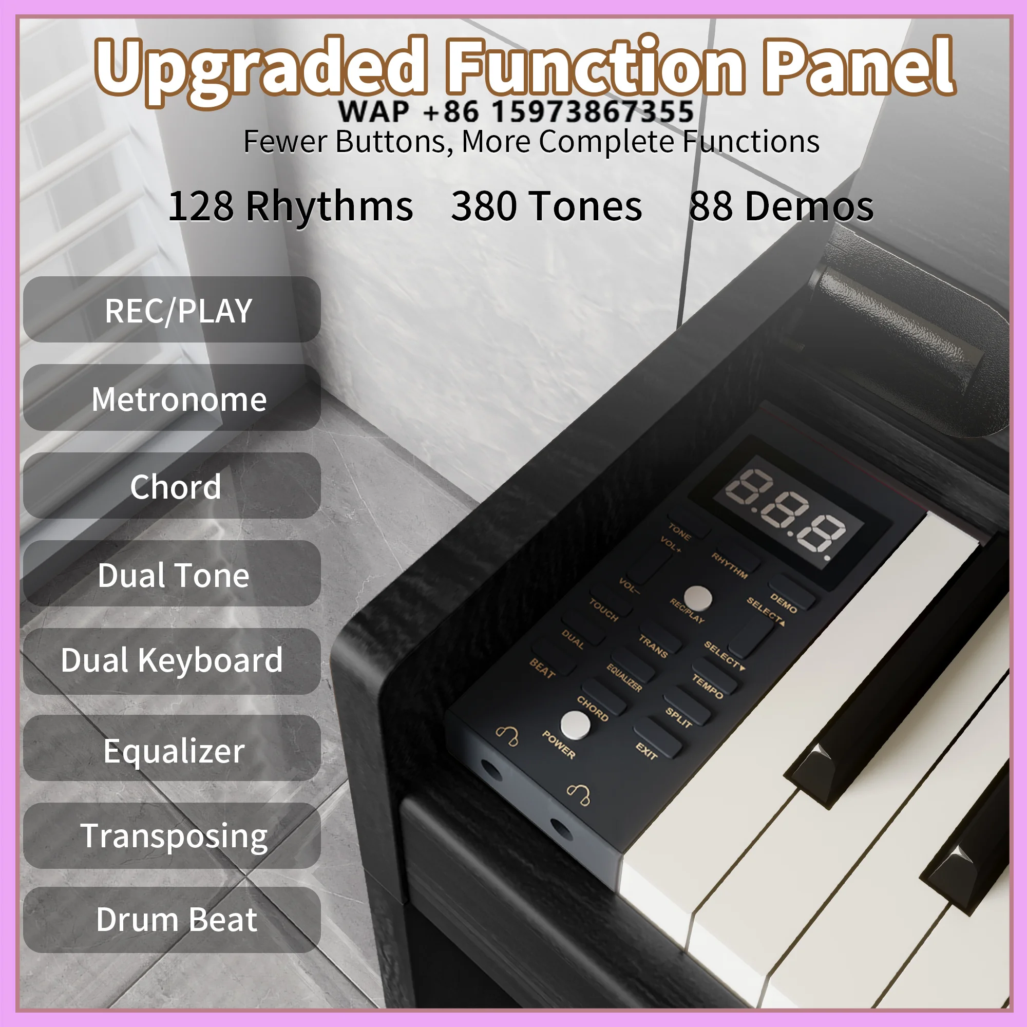 Music Keyboard Piano Electronic Upright Piano Keyboard Digital Piano Professionnel