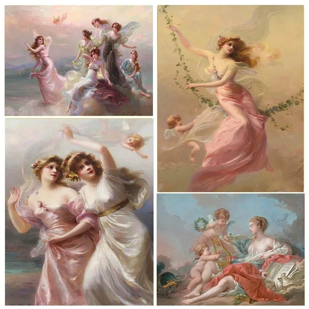 

Набор из 500 деталей: пазлы «Богини Афродита и Афина» — увлекательная семейная игра для игровой комнаты, спальни, гостиной, отличный подарок