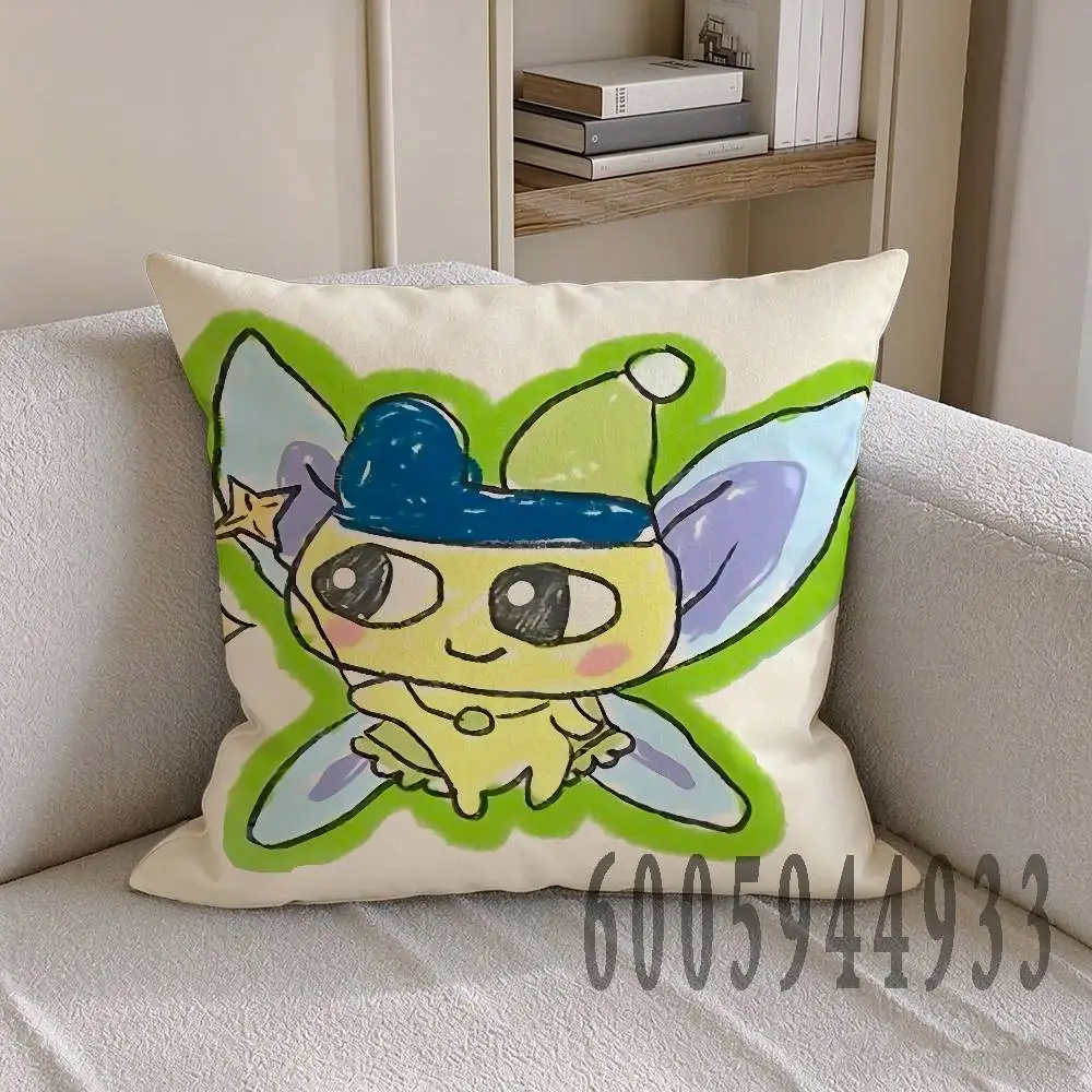M-Mametchi Anime Celebrity Merchandise All-Match Printed Pillow Case Sofa Car Office Room Decoration Protector