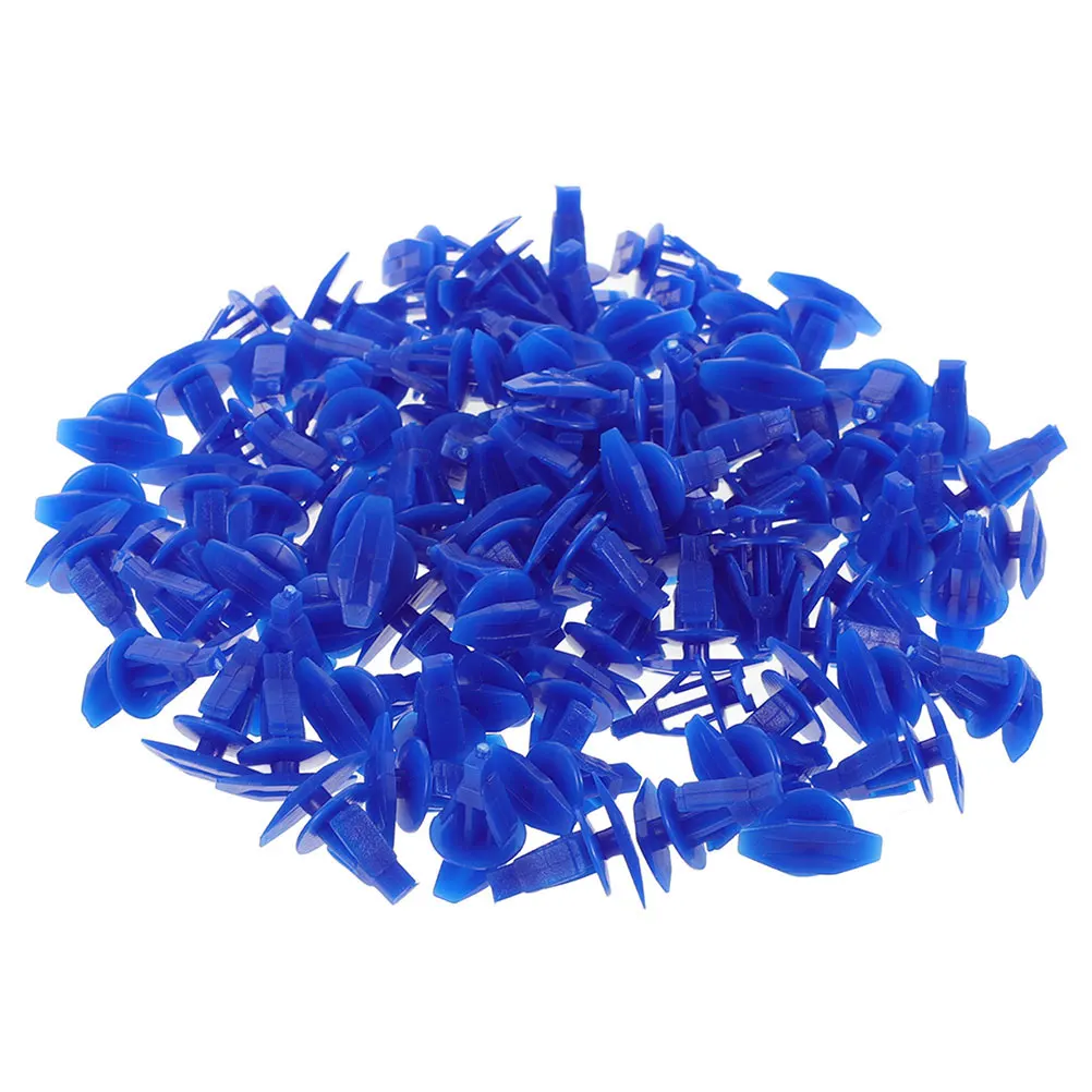 

300 Pcs Car Sealing Strip Clamp Auto Plastic Fastener Clips Trim Blue Automotive Bumper Cover