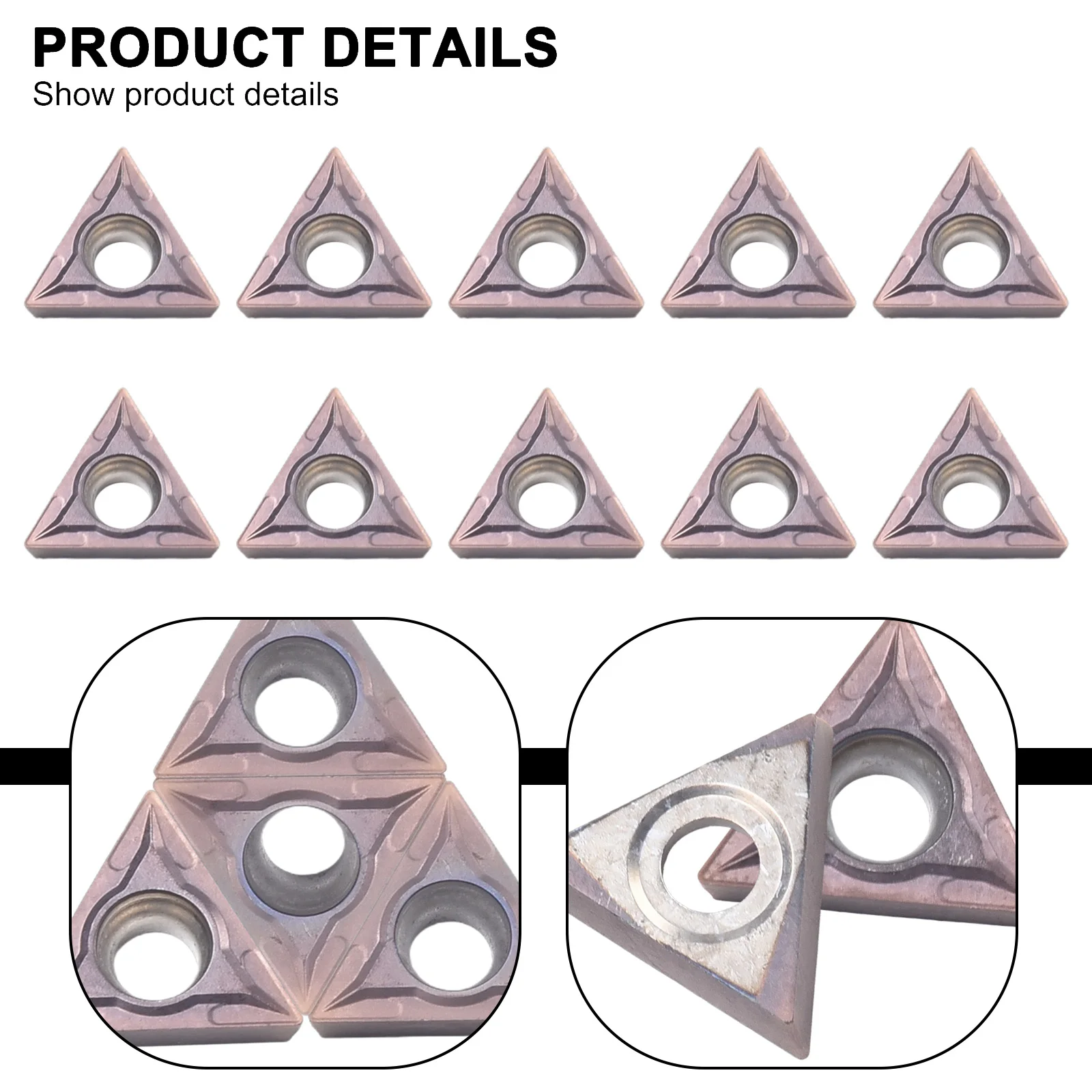 

10pcs/Box TCMT16T304 Carbide Insert Turning Milling Tool for Semi Finishing Rough Machining of Steel and Stainless Steel