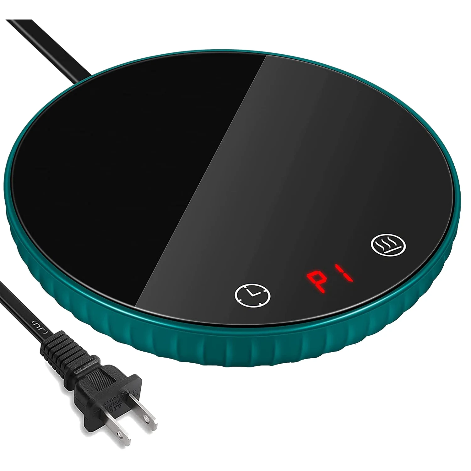 Candle Warmer/Coffee Warmer, 8H Auto Shut Off 1-12H Timer Candle Wax Warmer, 2 Temp Setting 122/140℉ Green US Plug