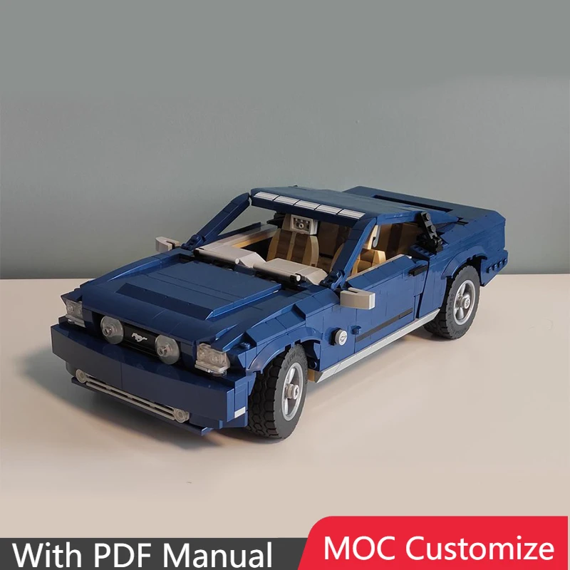 

НОВЫЙ 1039 шт. Moc Customize, технические гонки, роскошная синяя модель суперкара, строительные блоки, скоростной автомобиль, кирпичи, игрушки, подарки для детей и взрослых