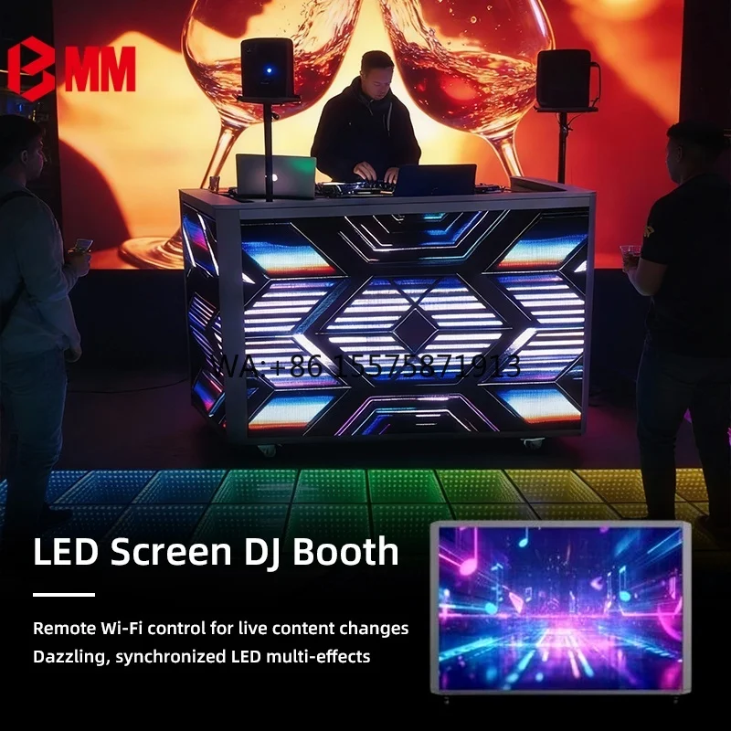 

Современная светодиодная Dj-будка с лучшим индивидуальным персонализированным светящимся ночным барным вращающимся мини-приподнятым оборудованием