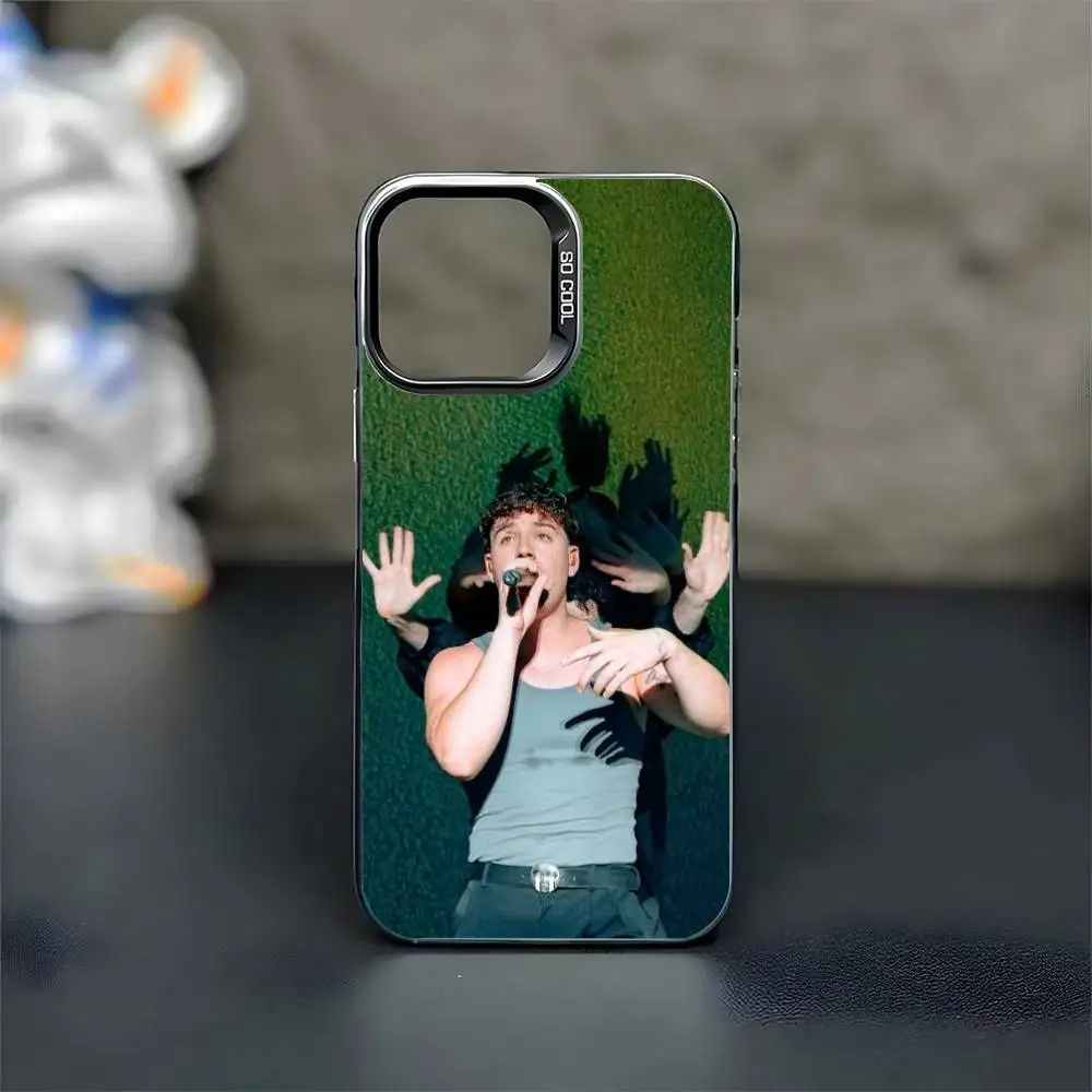 حافظة هاتف Hot Singer Q-Quevedo Buenas Noches لهاتف iPhone17,16,15,14,13,12,11 Plus، Pro Max غطاء أسود غير لامع مقاوم للصدمات #3