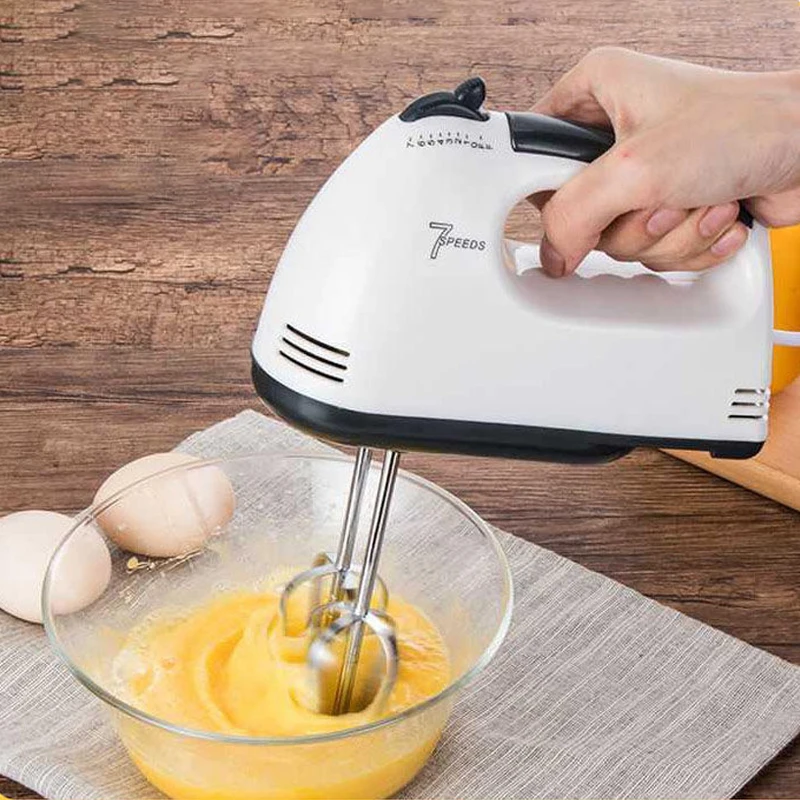 7 speed Household hand-held electric egg beater Mini small household appliance mixer Food Cake Baking Dough Mixer noodle machine