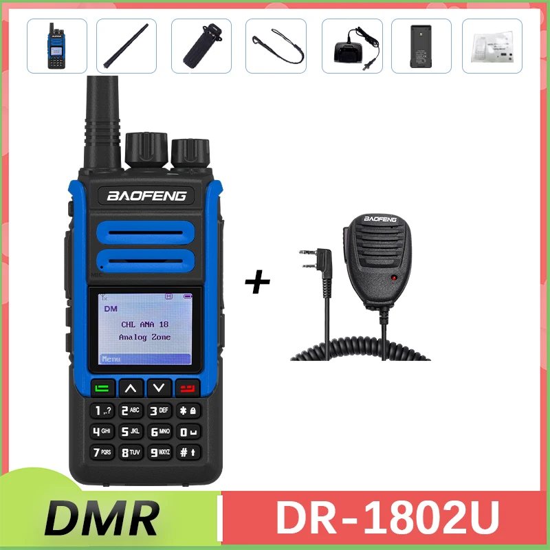 Top! DR-1802U Walperforated Talkie DMR Digital Radio AESMatte Chiffrage 2200mah 1024CH Longue Portée UHF400-470MHZ Mise À Niveau BF-1802L BFH7