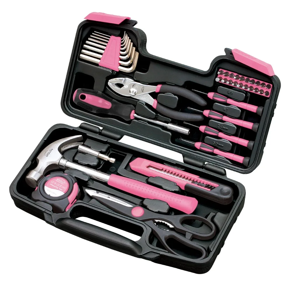 Apollo Precision Tools DT9706P Juego de herramientas de 39 piezas, rosa