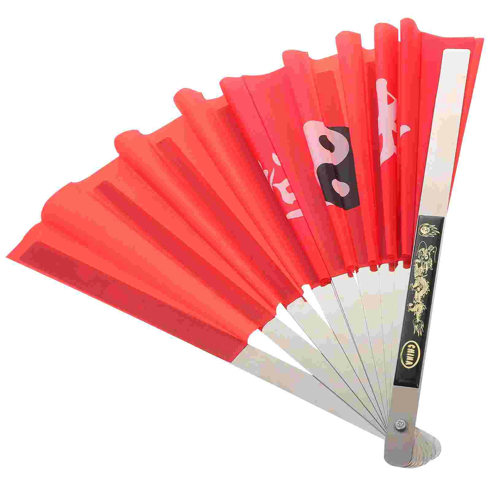 Tai Chi Fan Hand Held Fans Kung Fu Performance Prop Dancing Mini Foldable Handheld Cloth Stainless Steel Folding