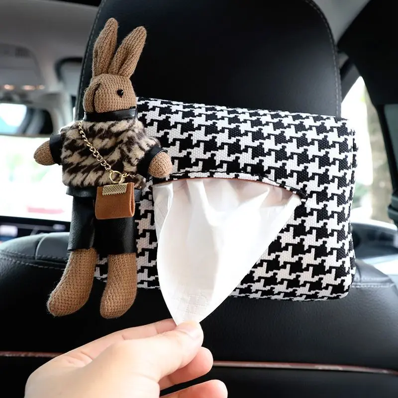 

Car Tissue Box Hanging Creative Cute Car Accessories for Women Car Organizer