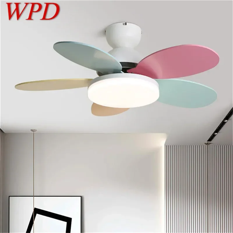 WPD Modern Fan Light LED Luxury Living Room Restaurant Bedroom Children's Room Ceiling Fan Light Remote Electric Fan Light