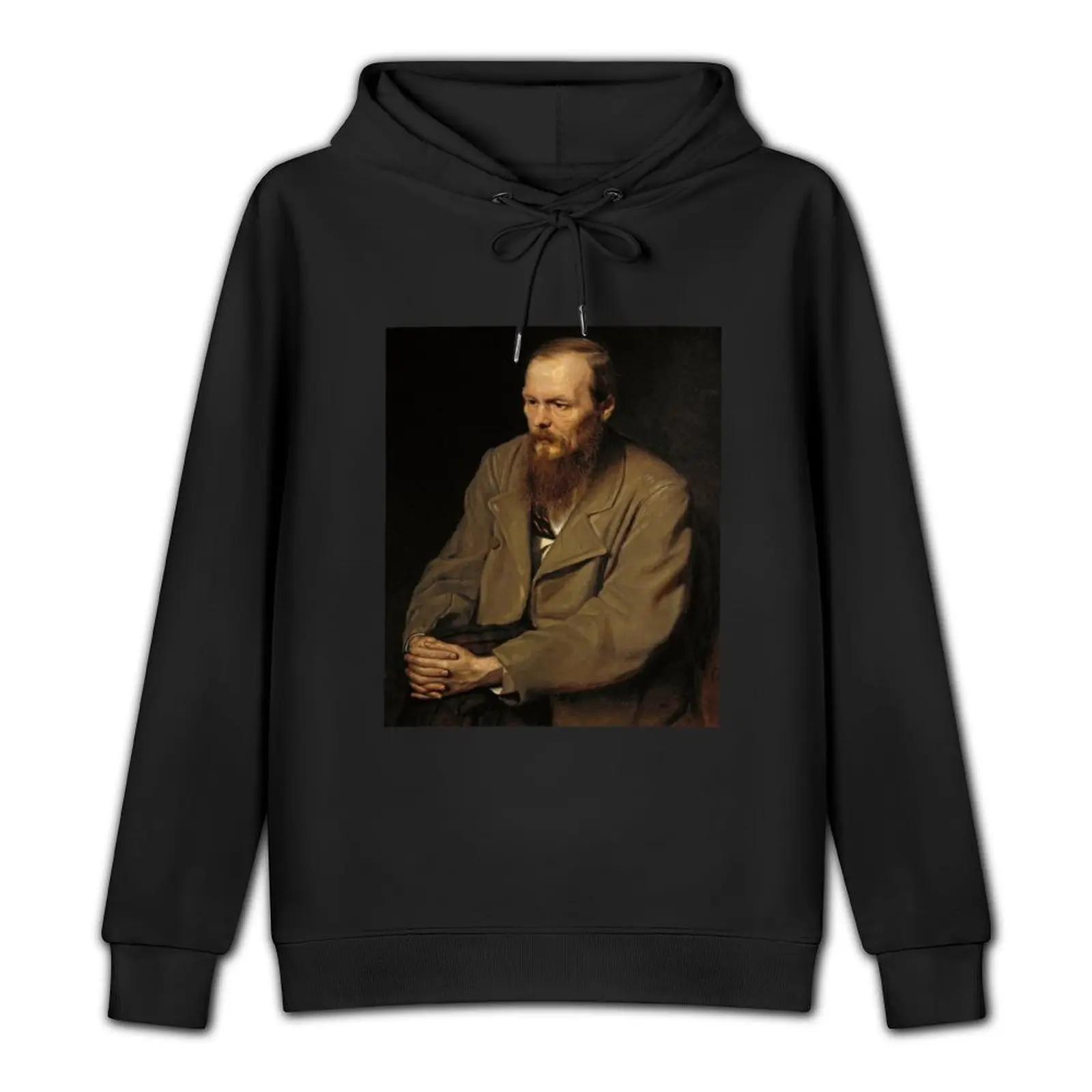 Famous Portrait of Fyodor Dostoevsky, Russian Literary Giant Pullover Hoodie mens designer clothes japanese hoodie