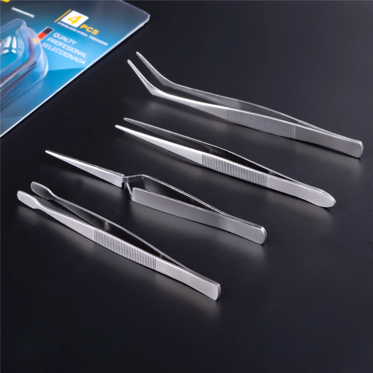 4개 전문가용 정밀 핀셋 세트, 전자제품 수리, 공예  - Diy Electronics Repair 리뷰 및 가격