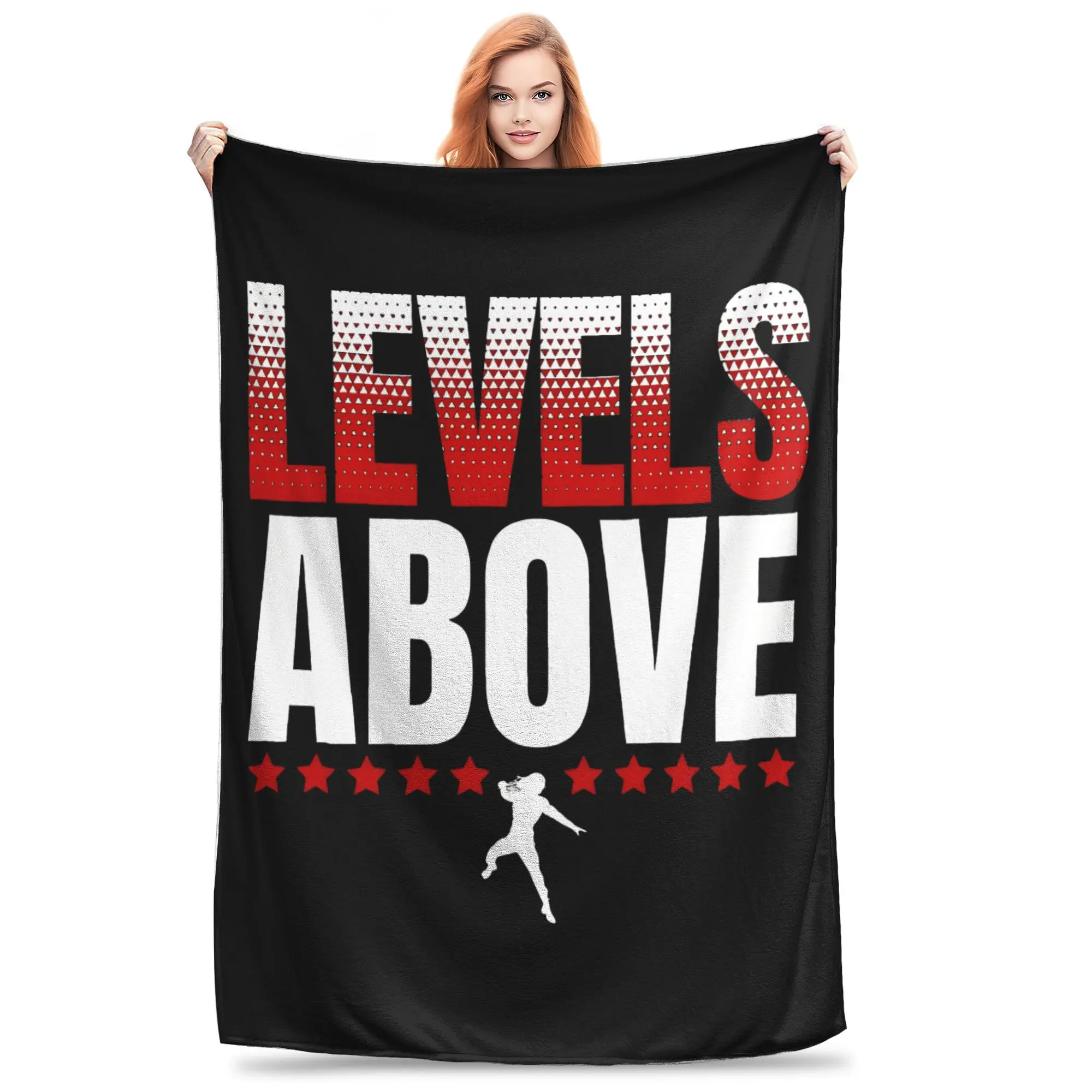 Roman Reigns Merch Wrestling Levels Above Throw Blanket for Couch  Fuzzy Soft Plush Blanket 50x60 Inches Multi-size Bedspreads