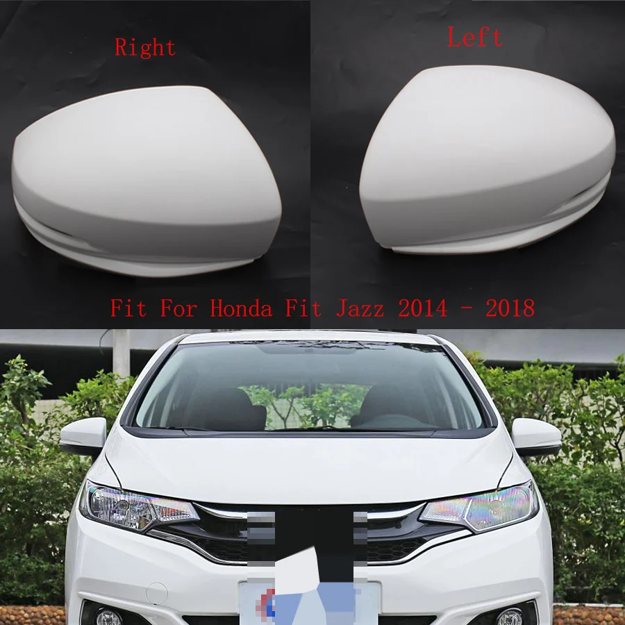 Car Rearview Mirror Housing Side Mirror Cover With Signal Lamp Hole Fit For Honda Fit Jazz 2014 2015 2016 2017 2018 2014-2018