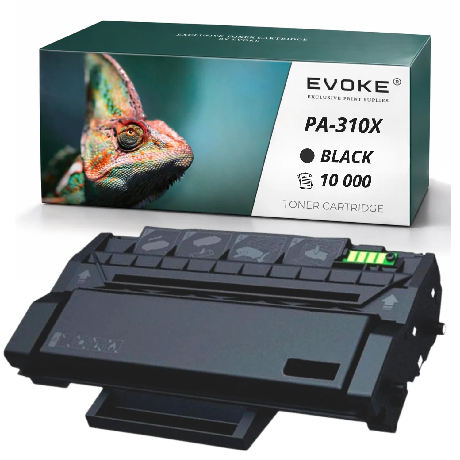 Evoke Compatibele Toner voor Pantum Pa-310X Pa310X Zwart 10000 Pagina's P3205 P3225 P3405 P3100 P3200 P3500 P3502