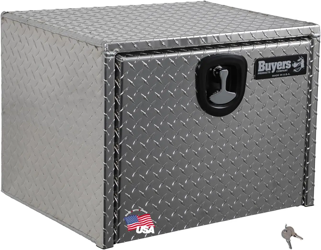 1705100 Diamond Tread Aluminum Underbody Truck Tool Box, 18 x 18 x 24, Made in USA, .100 in. Thick, Corrosion Resistant,
