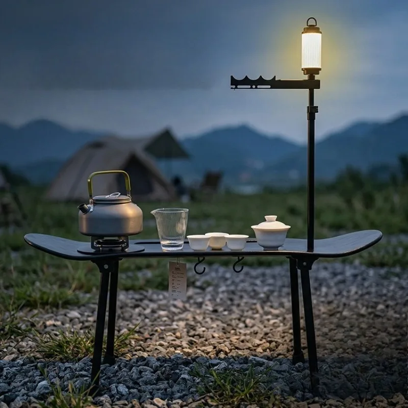Skateboard  table foldable liftable light stand camping RV picnic multi-kinetic energy table y