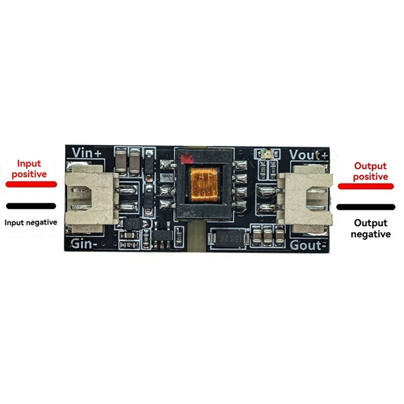 Módulo de alimentação isolado 5W DC-DC com fios terminais XH2.54 ampla tensão 3-36V a 12V circuito de alto desempenho de alta potência