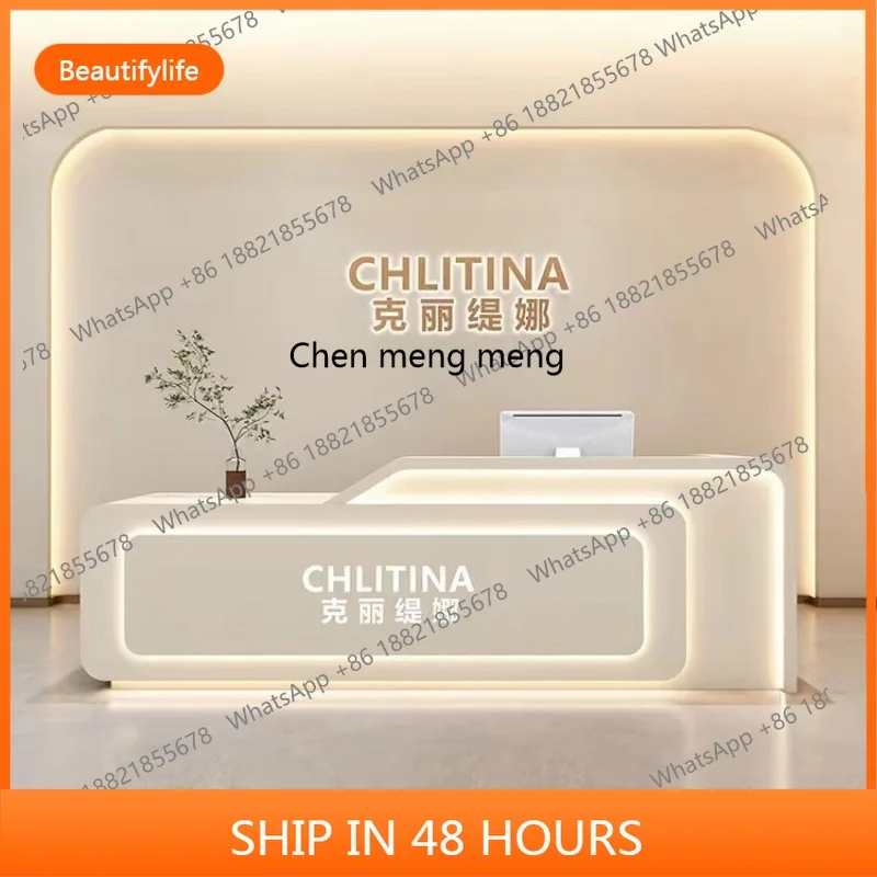 

Beauty salon Bar Light body management Confinement center checkout page Paint front desk Dental clinic Dental reception desk