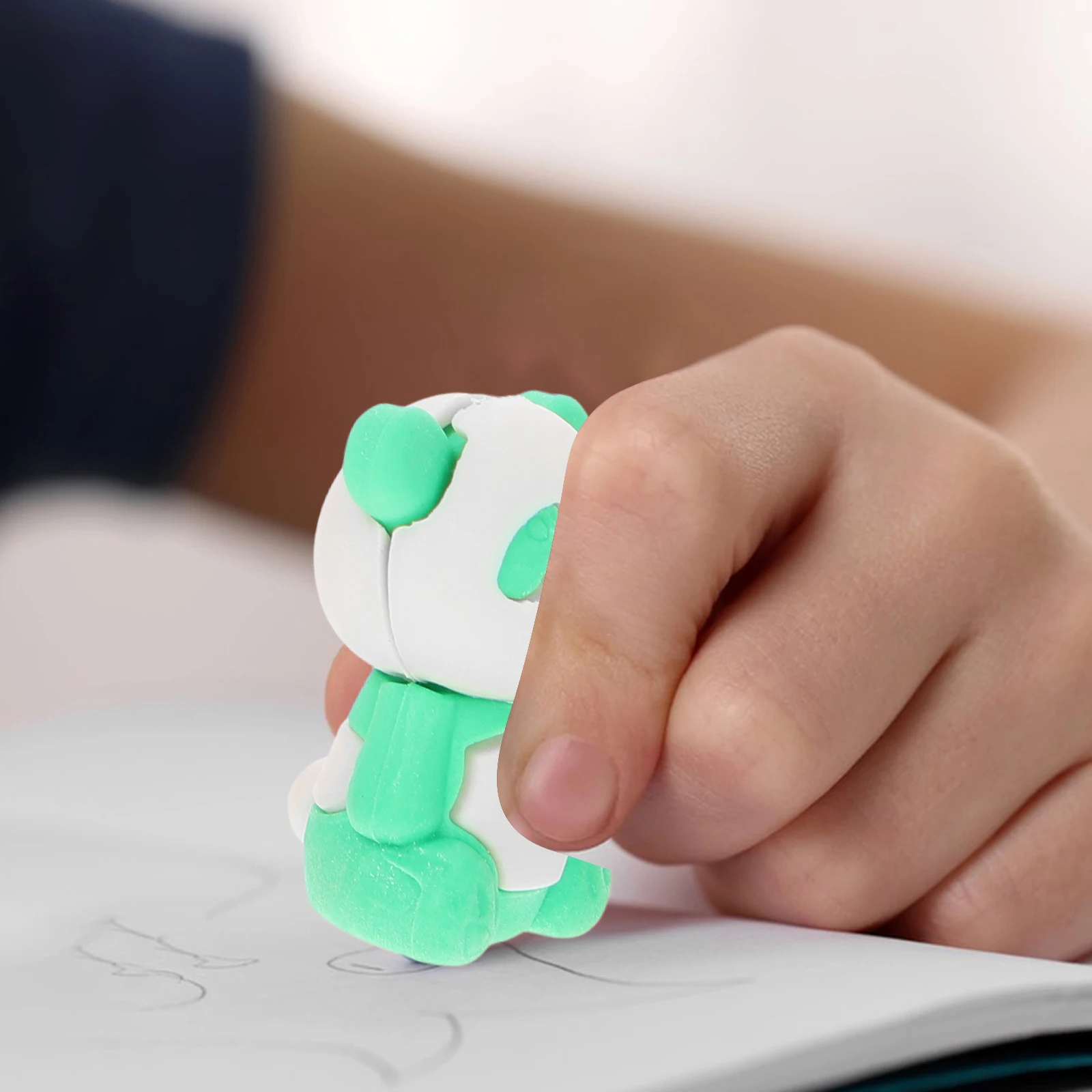 

16 Pcs Eraser Cartoon Rubber Student School Gifts Animal Shaped Classroom Accessories Colorful Stationery Toy