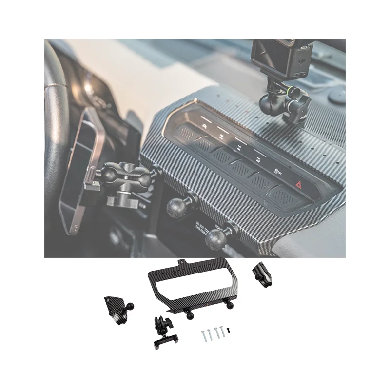 

Black ABS Aluminum Car Mobile Phone Holder for FORD BRONCO 2022+