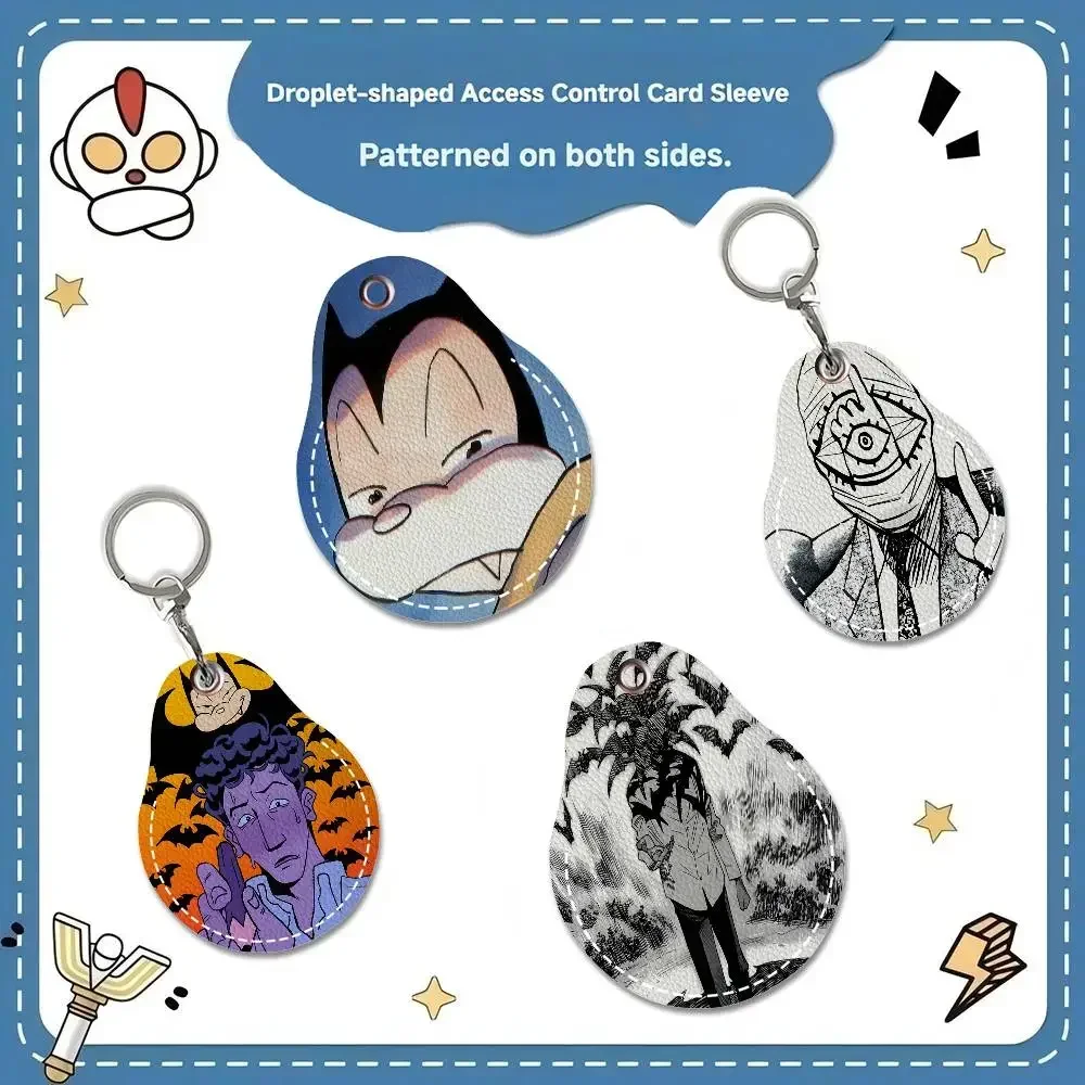 B-Billy-Bat Thrilling-Paranoid Round Keychains For Women PU Leather Blanks Key Rings Ideal For Holiday Gifts And Party Favors
