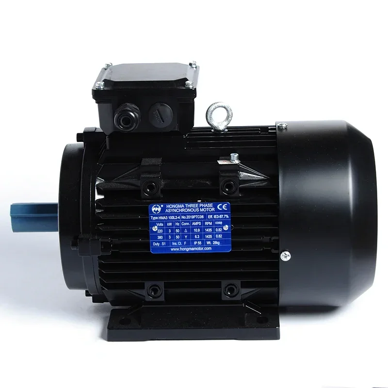 China Factory Asynchronous AC 220V 380V 3phase 2200w 3hp Electric 5hp 20 Hp 15 Kw Electric Induction Motor