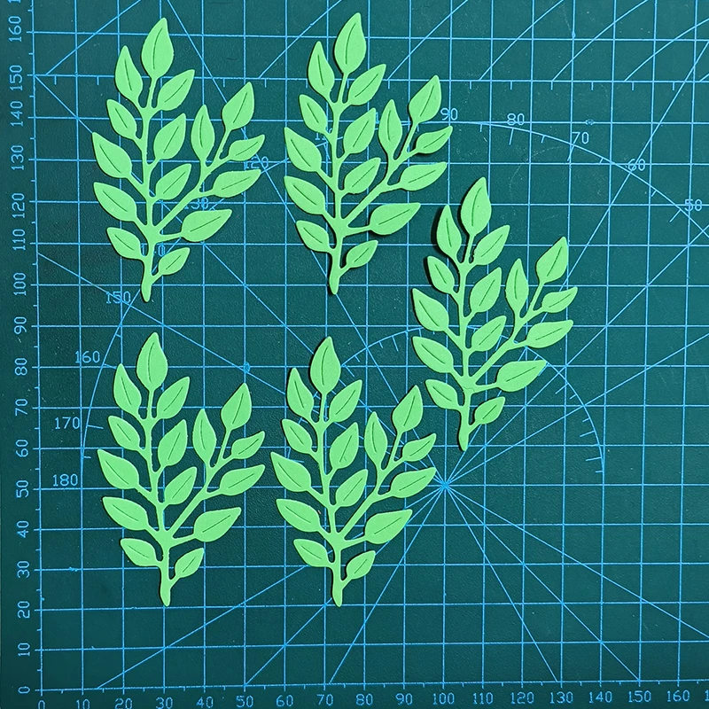 New 5 pcs Leaf Foliage cutting die mould scrapbook decoration embossed photo album decoration card making DIY handicrafts