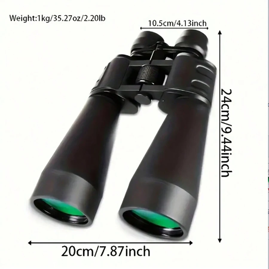 20-180x Magnification Powerful Binoculars Large Aperture Portable Long Distance Viewing Multi Coated Optical Great for Camping