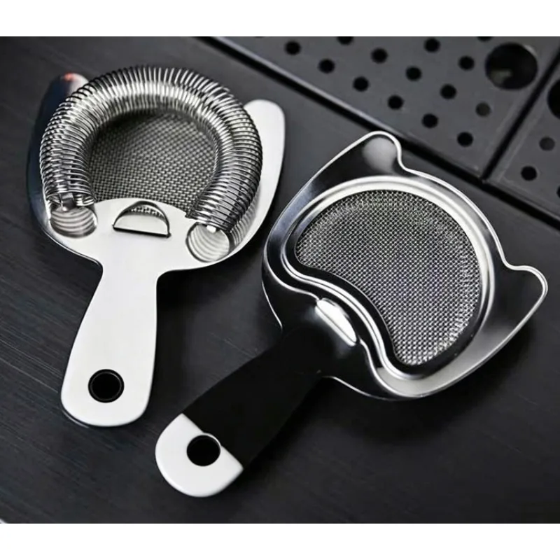 304Stainless Steel Bar Fine Mesh Strainer Bartender Cocktail Filter Boston Ice Strainer Wine Filter Bar Tool For Cocktail Making