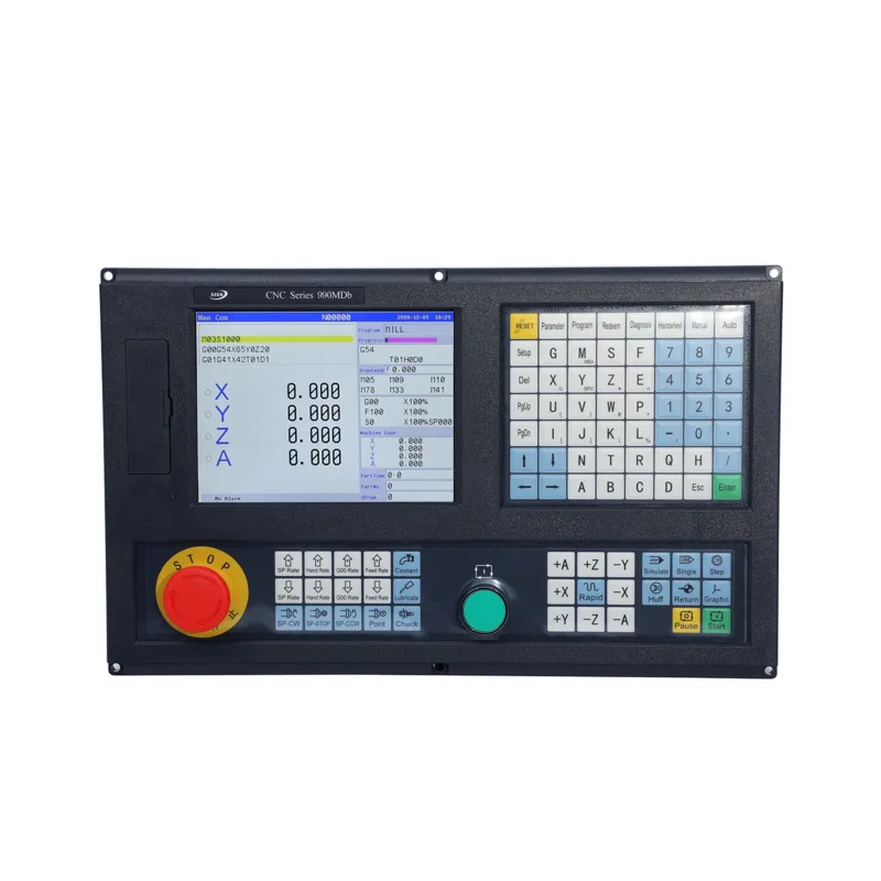 

The new version of 3-axis controller CNC990MDB with G code, provides rigid tapping, drilling, boring, milling and other commands