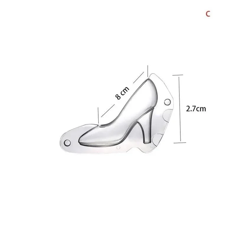 Shoe Chocolate Mold 3D High Heel Shoes Candy Sugar Paste Molds Cake Decorating Tools for DIY Home Baking Sugar Craft Accessories